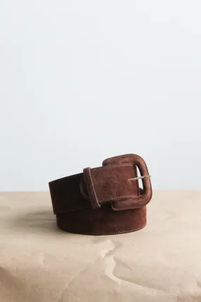 wide suede belt